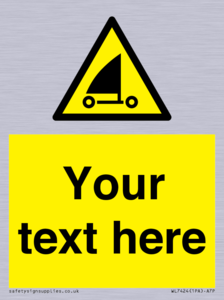 Custom Warning sand yachting